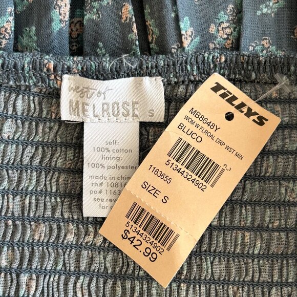 Blue Floral Mini Skort free people style - Picture 5 of 5